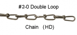 # 2-0 Double Loop Chain (H.D.) - 100 ft.