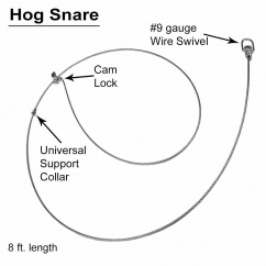 Vigilant Trails® Wild Pig/Hog Survival Snare Trap, Cam Lock Design Insures  A Successful Catch, Proven Performance