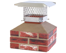 HY-C Draft King Single-Flue Stainless Steel Chimney Cap