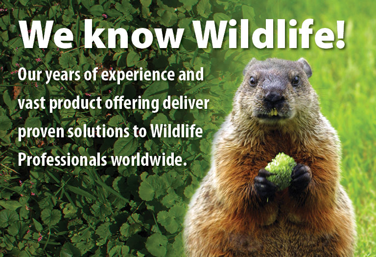 We know Wildlife! Our years of experience and vast  product offering deliver proven  solutions to Wildlife Professionals  worldwide.