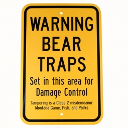 Bear Traps Warning Sign