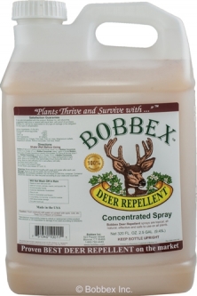 BOBBEX Deer Repellent Concentrate - 2.5 gallons
