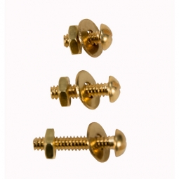 #10 Brass Bolts, includes Washer & Nut
