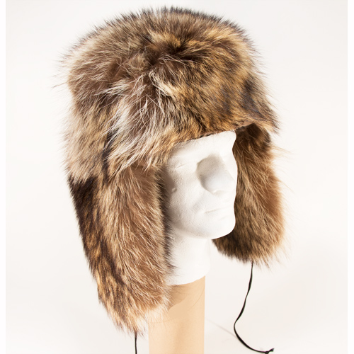 raccon fur russian style hat