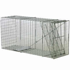 Bobcat / Coyote/ Small Dog / Fox Galvanized Metal Live Animal Trap with 1 x  2 Grid – TJB-INC Online Store